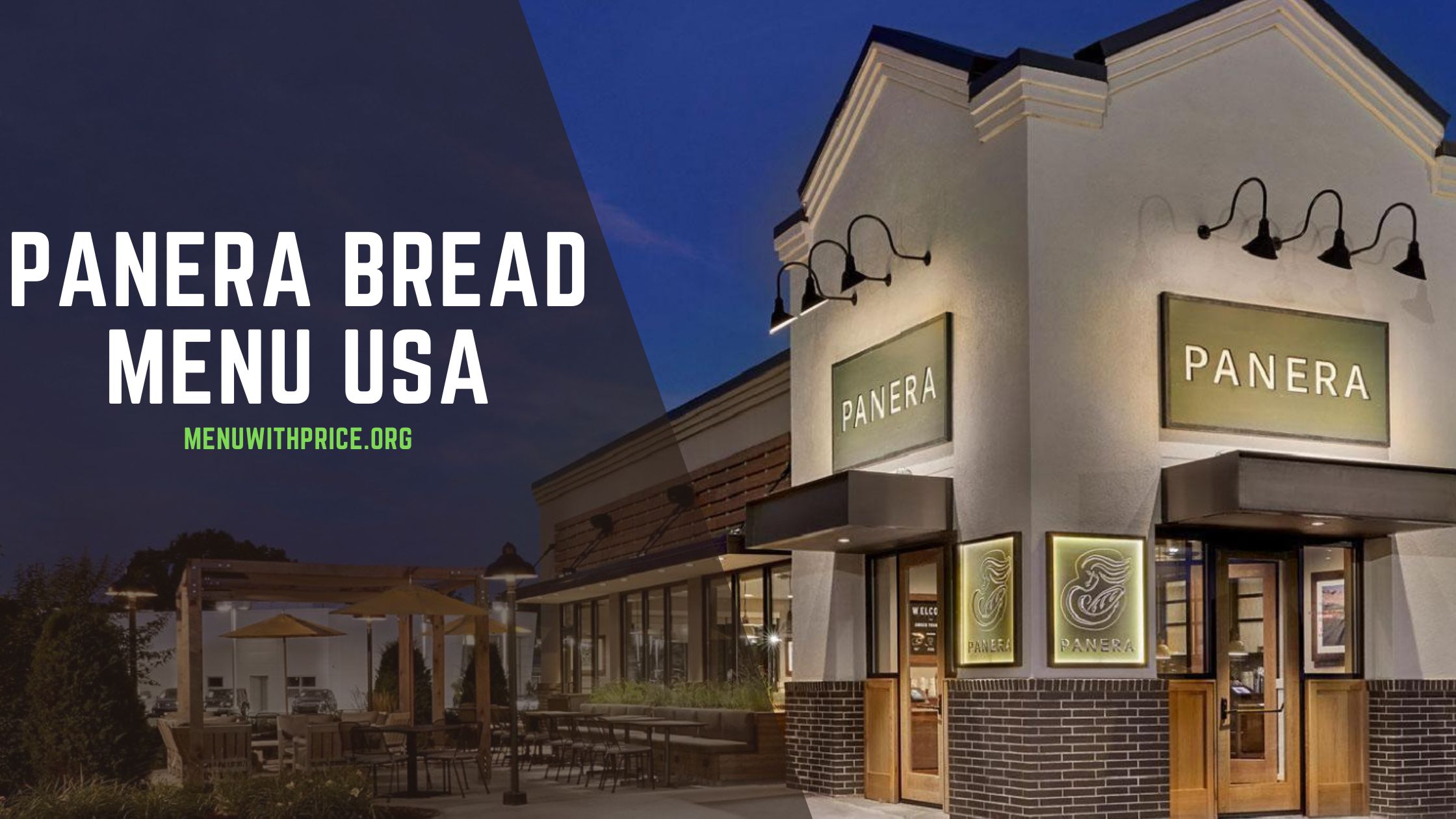 Panera Bread Menu with Prices