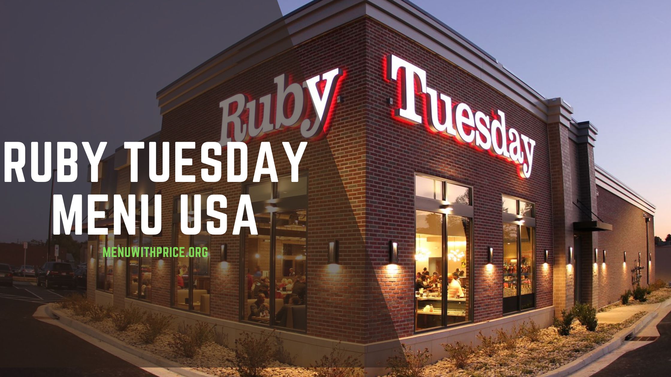 Ruby Tuesday Menu with Prices