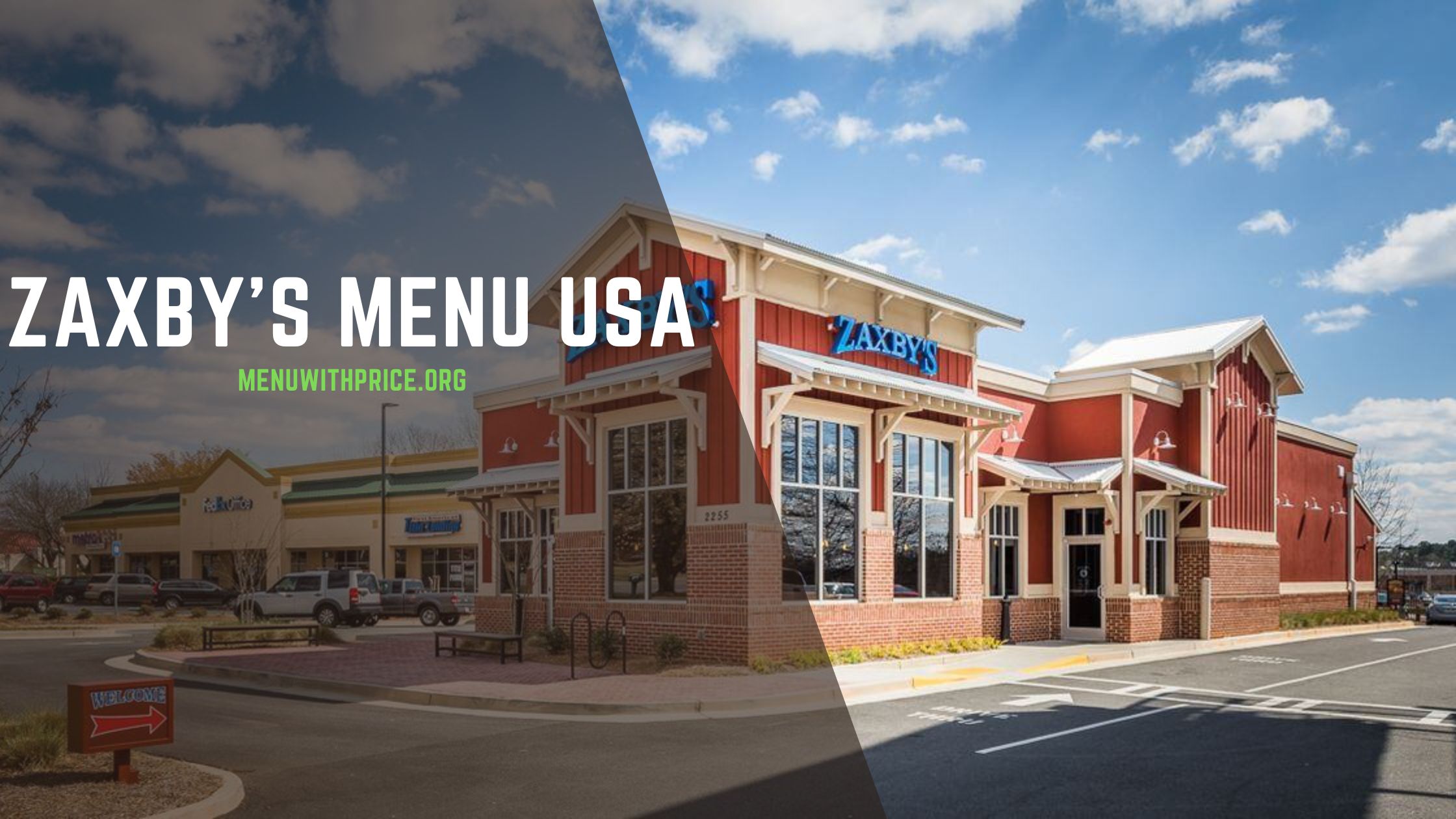 Zaxby's Menu with Prices