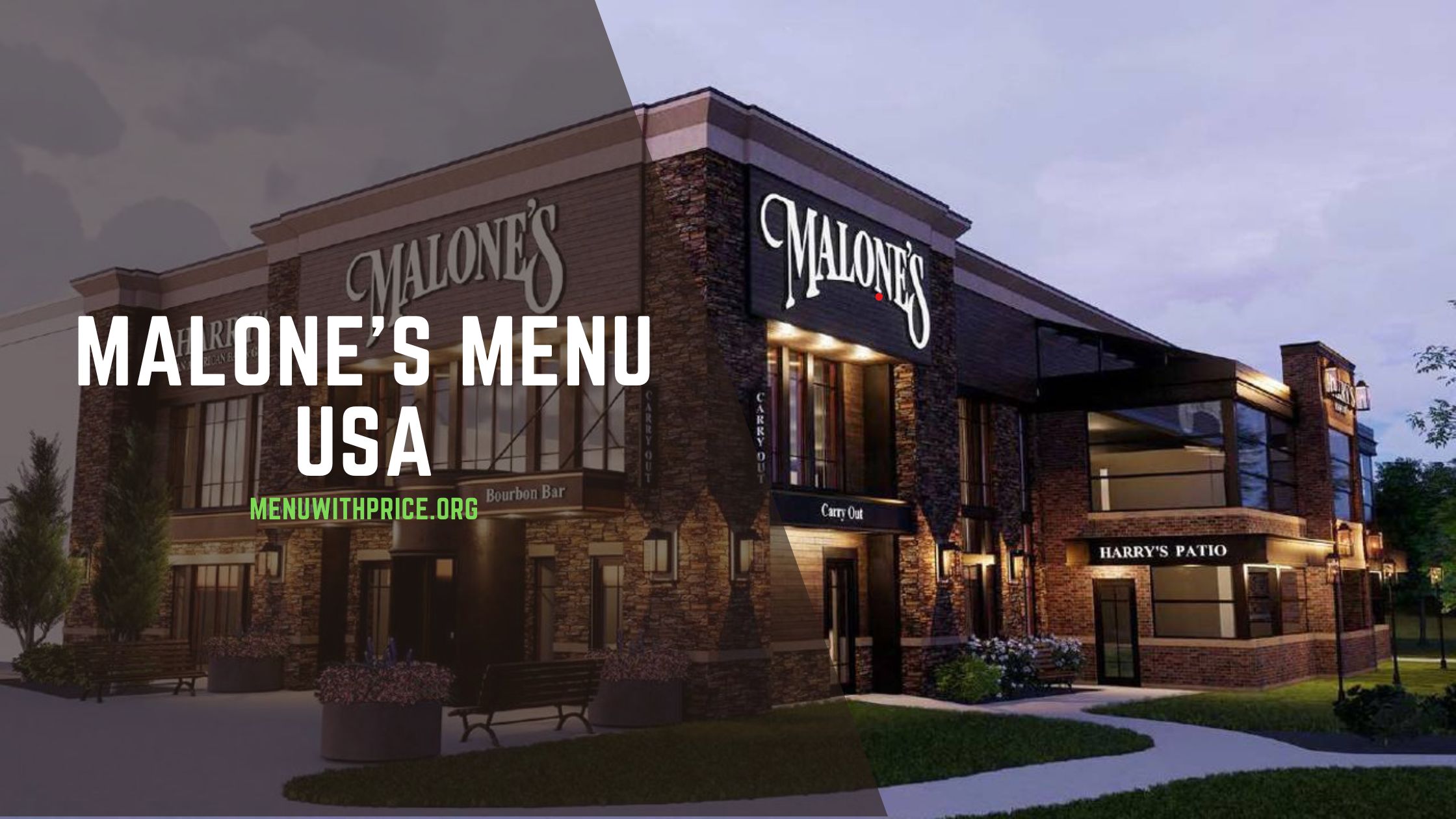 MALONE'S MENU USA