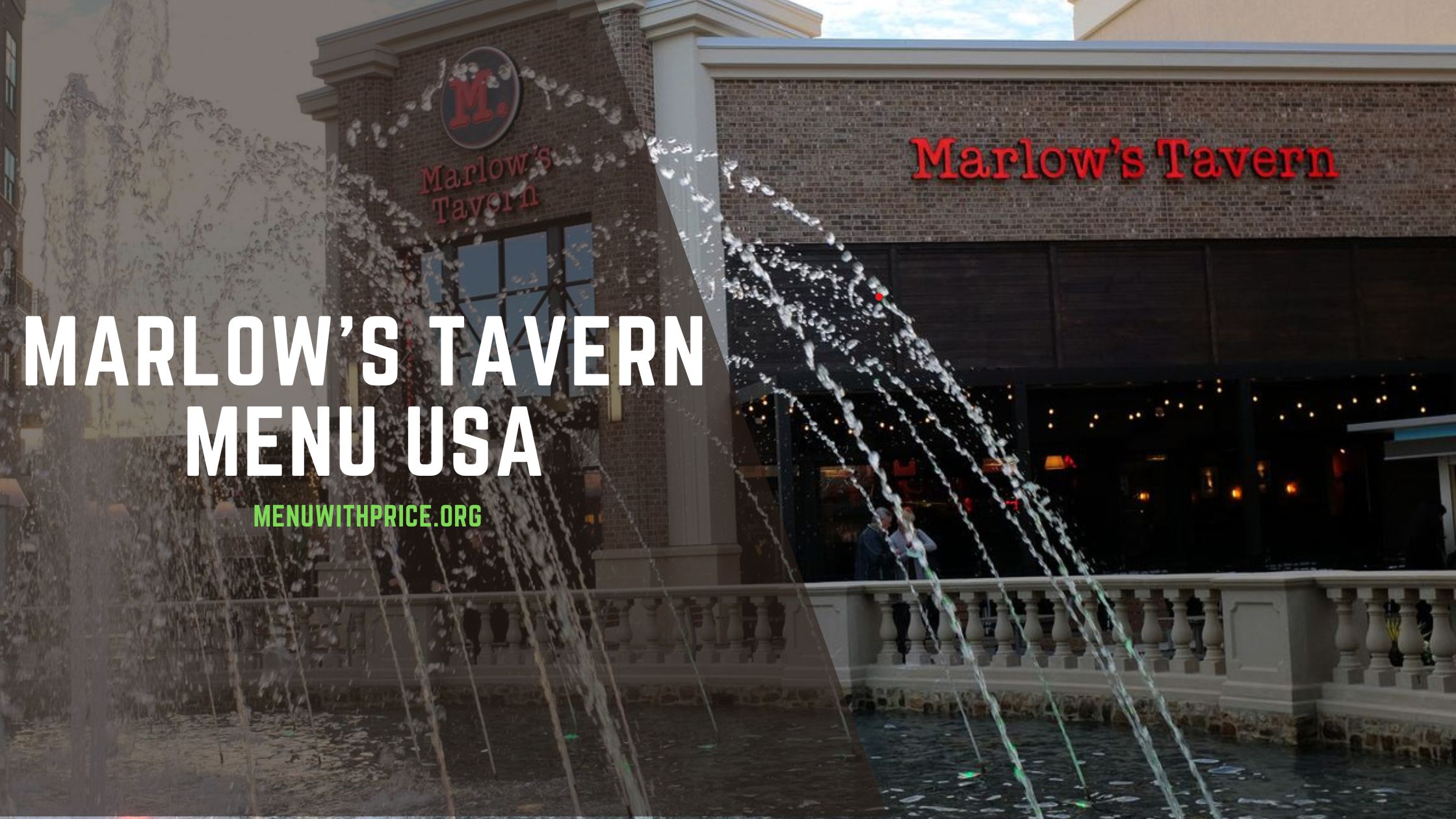 MARLOW'S TAVERN MENU USA