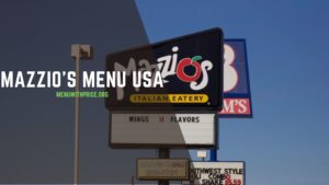 MAZZIO'S MENU USA
