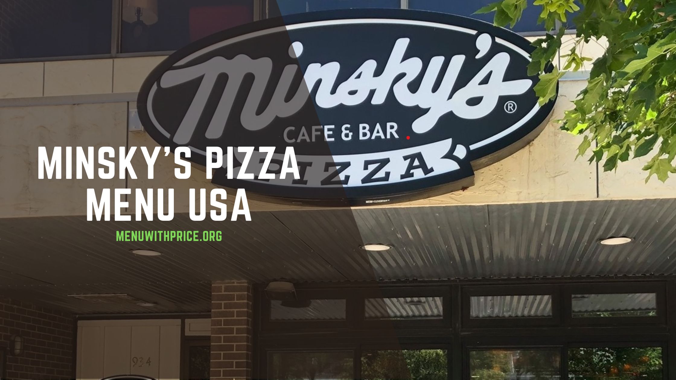 MINSKY'S PIZZA MENU USA