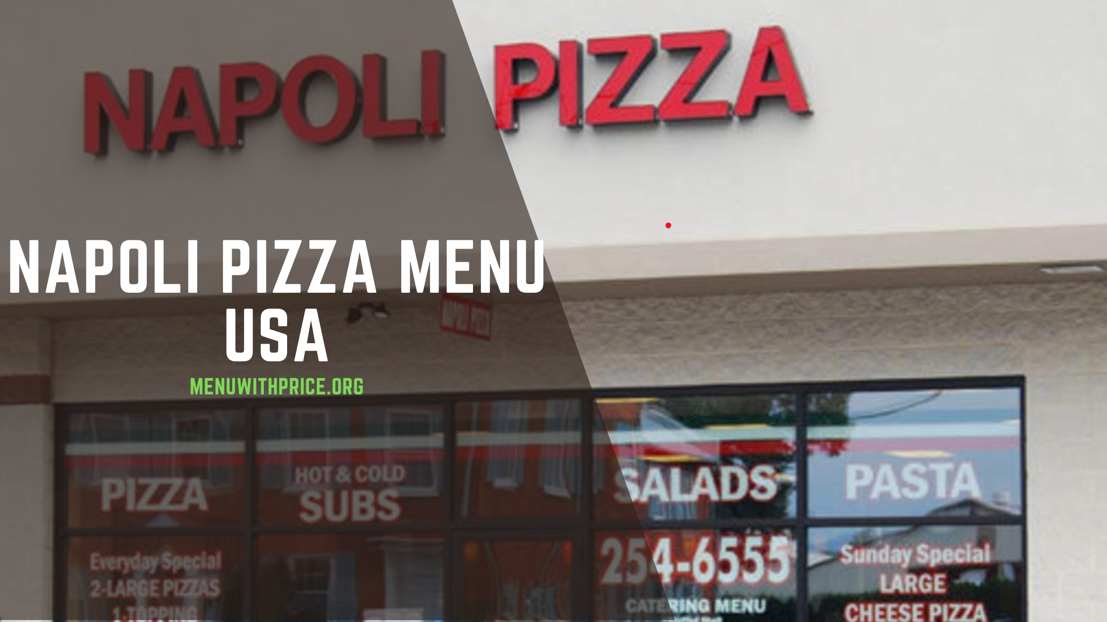 NAPOLI PIZZA MENU USA