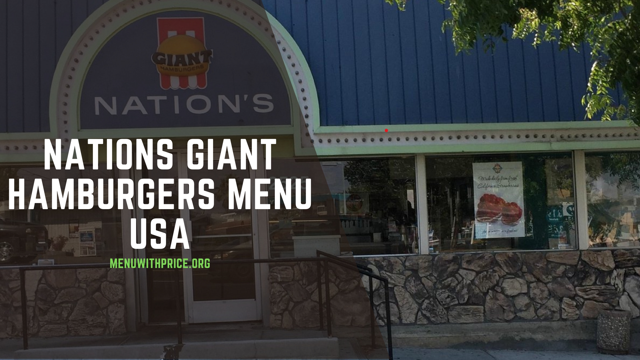 NATIONS GIANT HAMBURGERS MENU USA