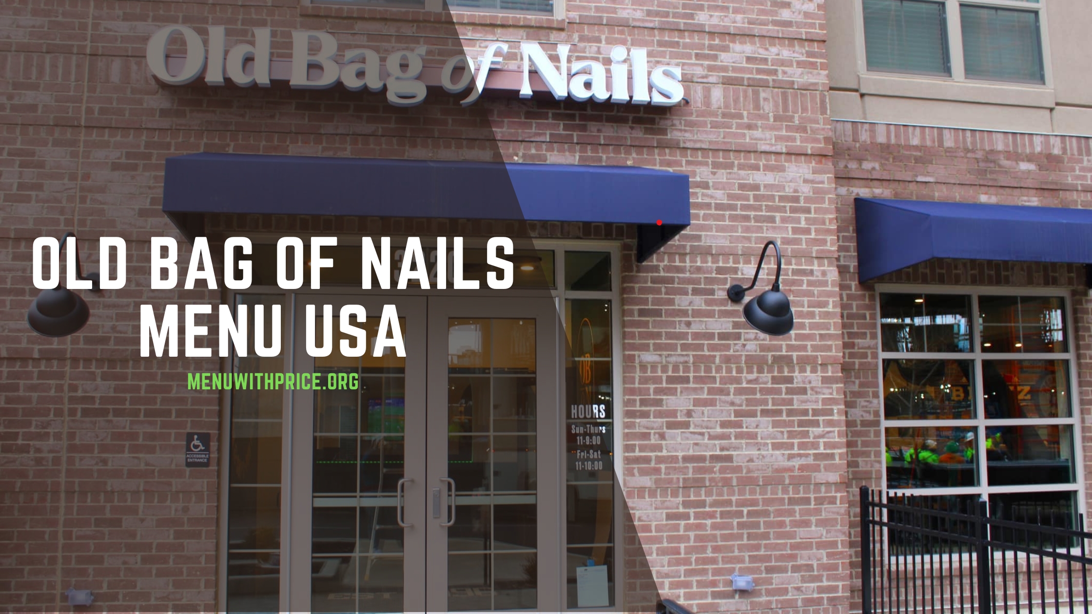OLD BAG OF NAILS MENU USA