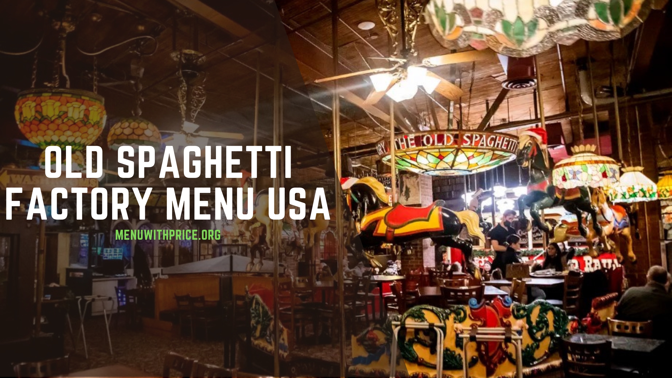 OLD SPAGHETTI FACTORY MENU USA
