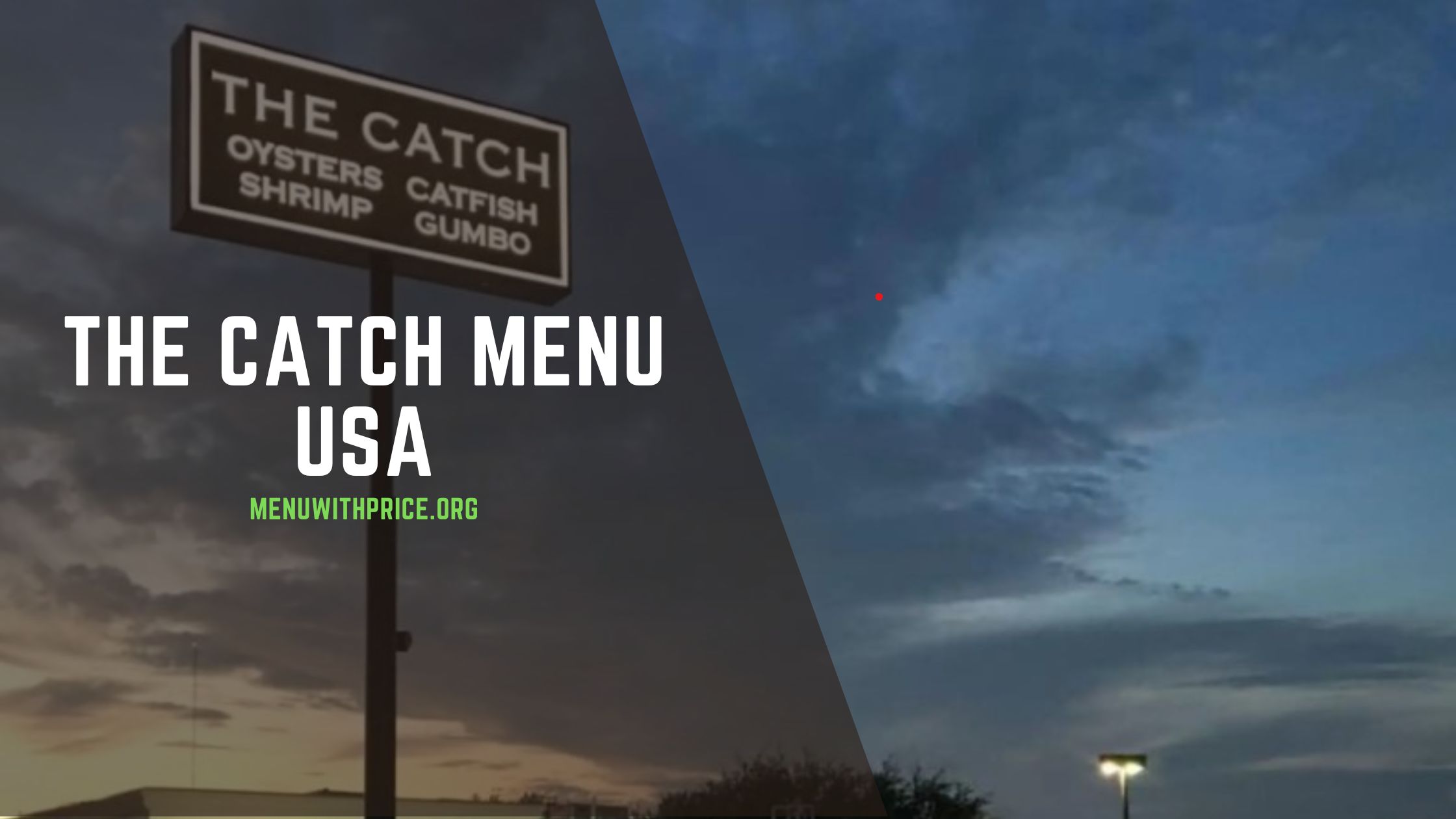 THE CATCH MENU USA
