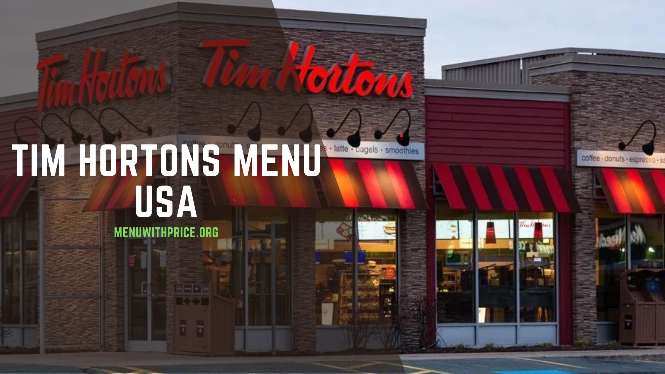 TIM HORTONS MENU USA