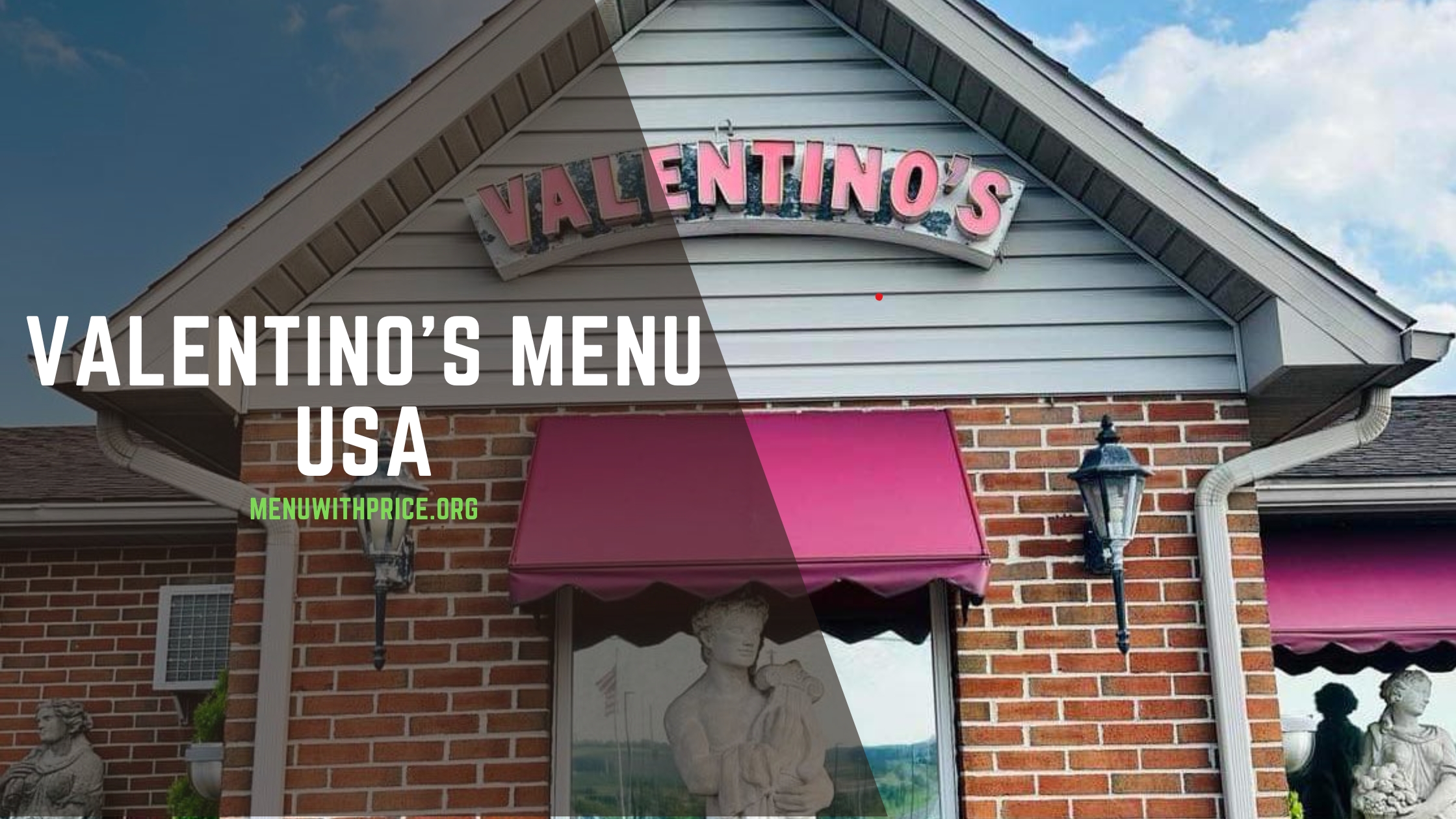 VALENTINO'S MENU USA