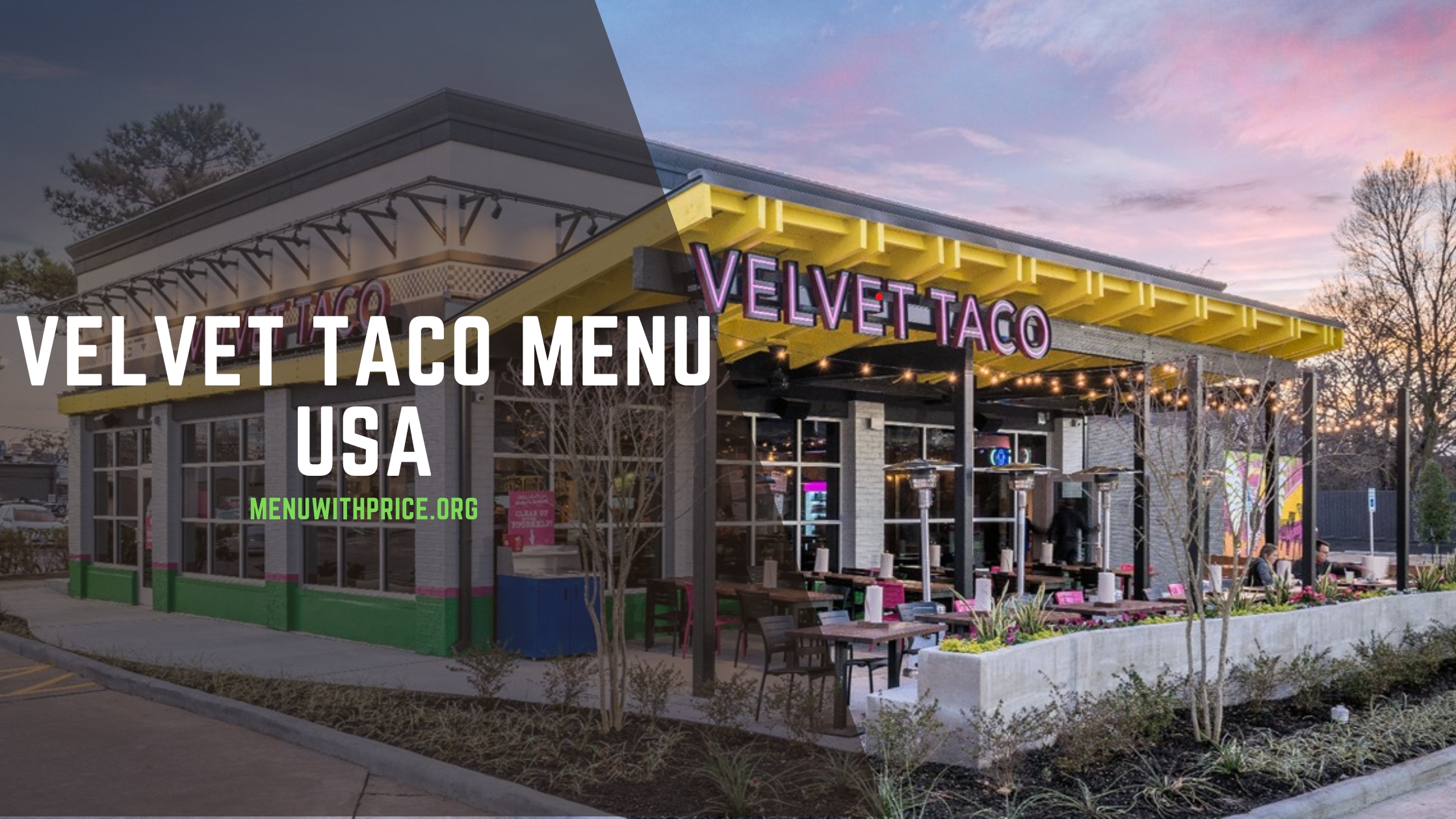 VELVET TACO MENU USA