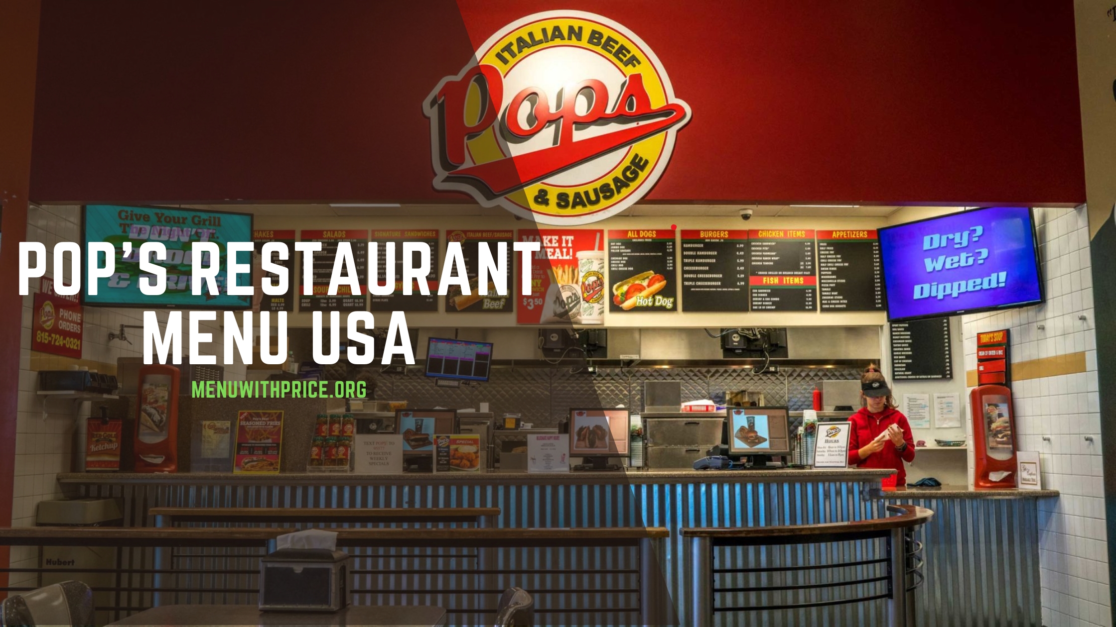 POP'S RESTAURANT MENU USA
