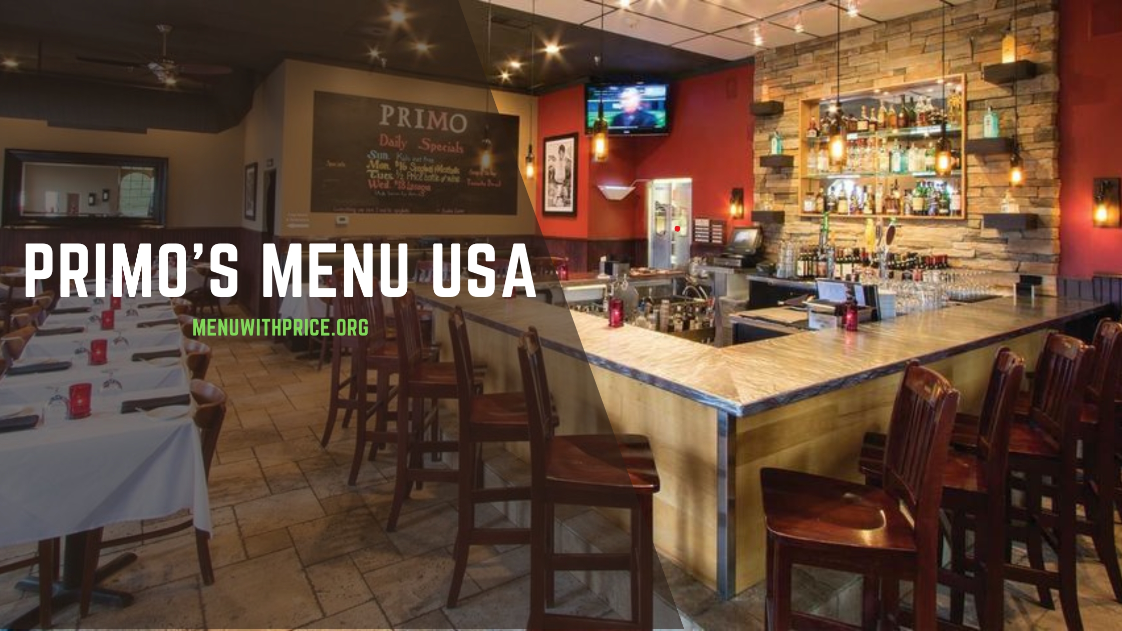 PRIMO'S MENU USA