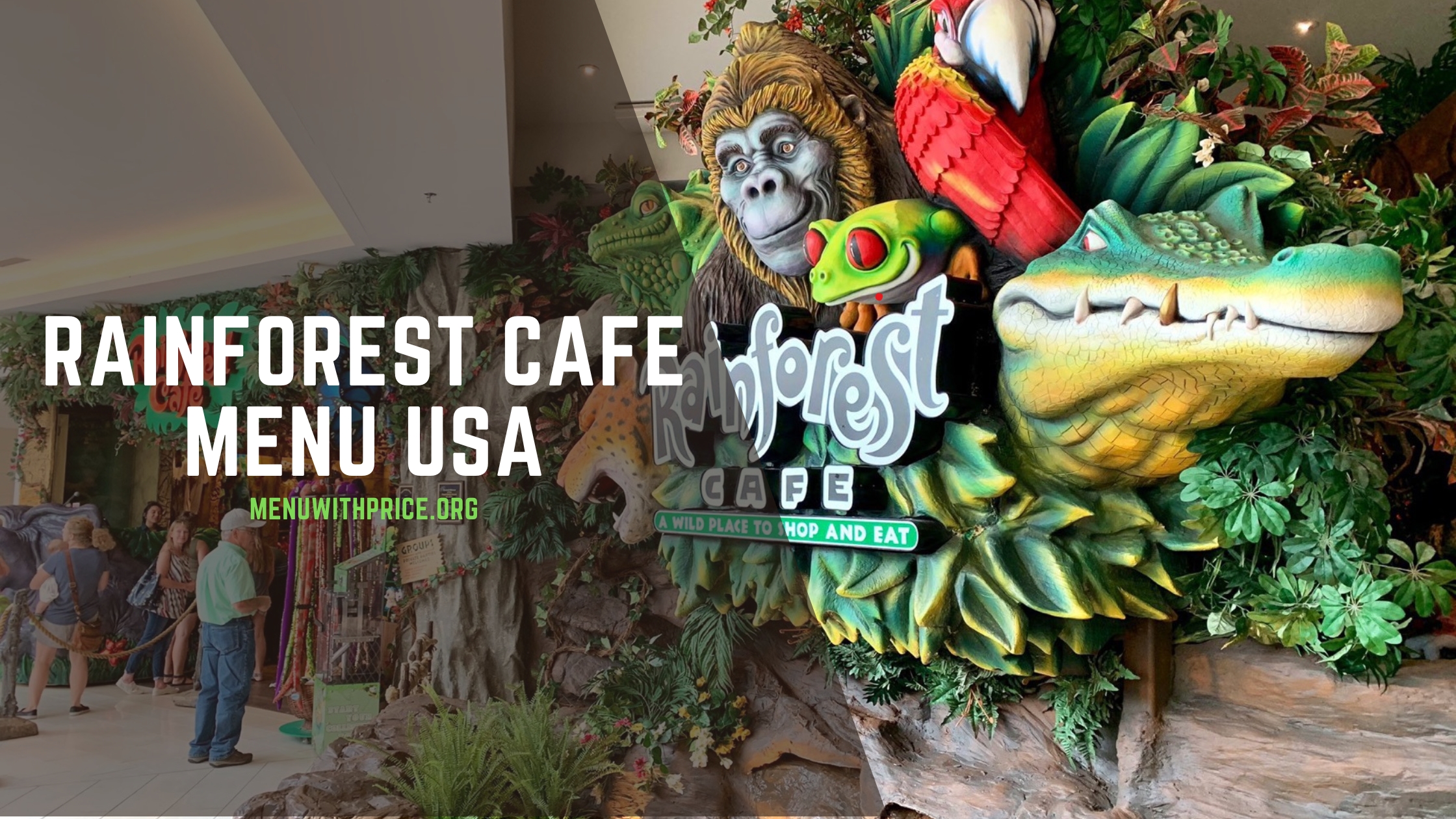 RAINFOREST CAFE MENU USA