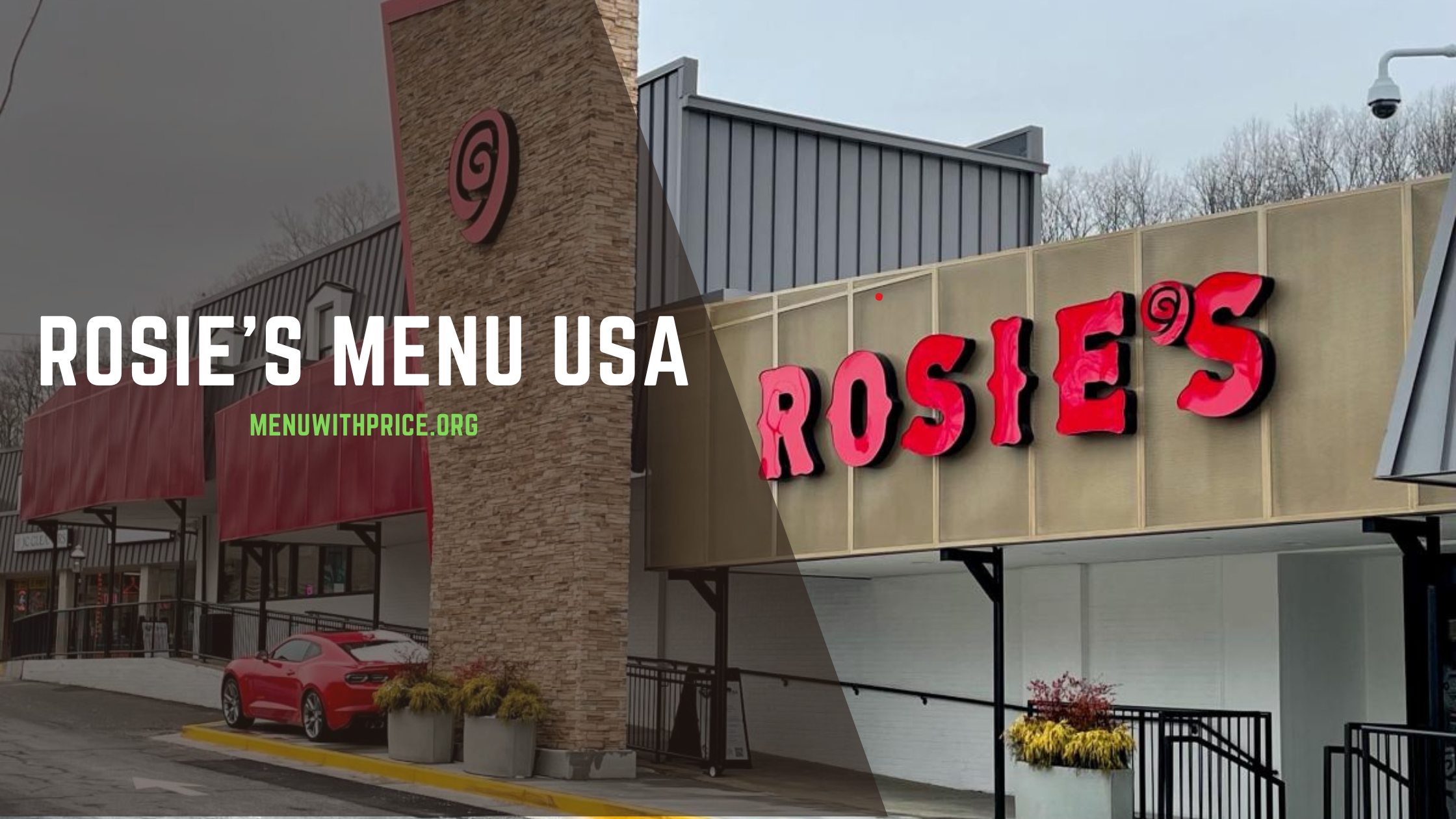 ROSIE'S MENU USA