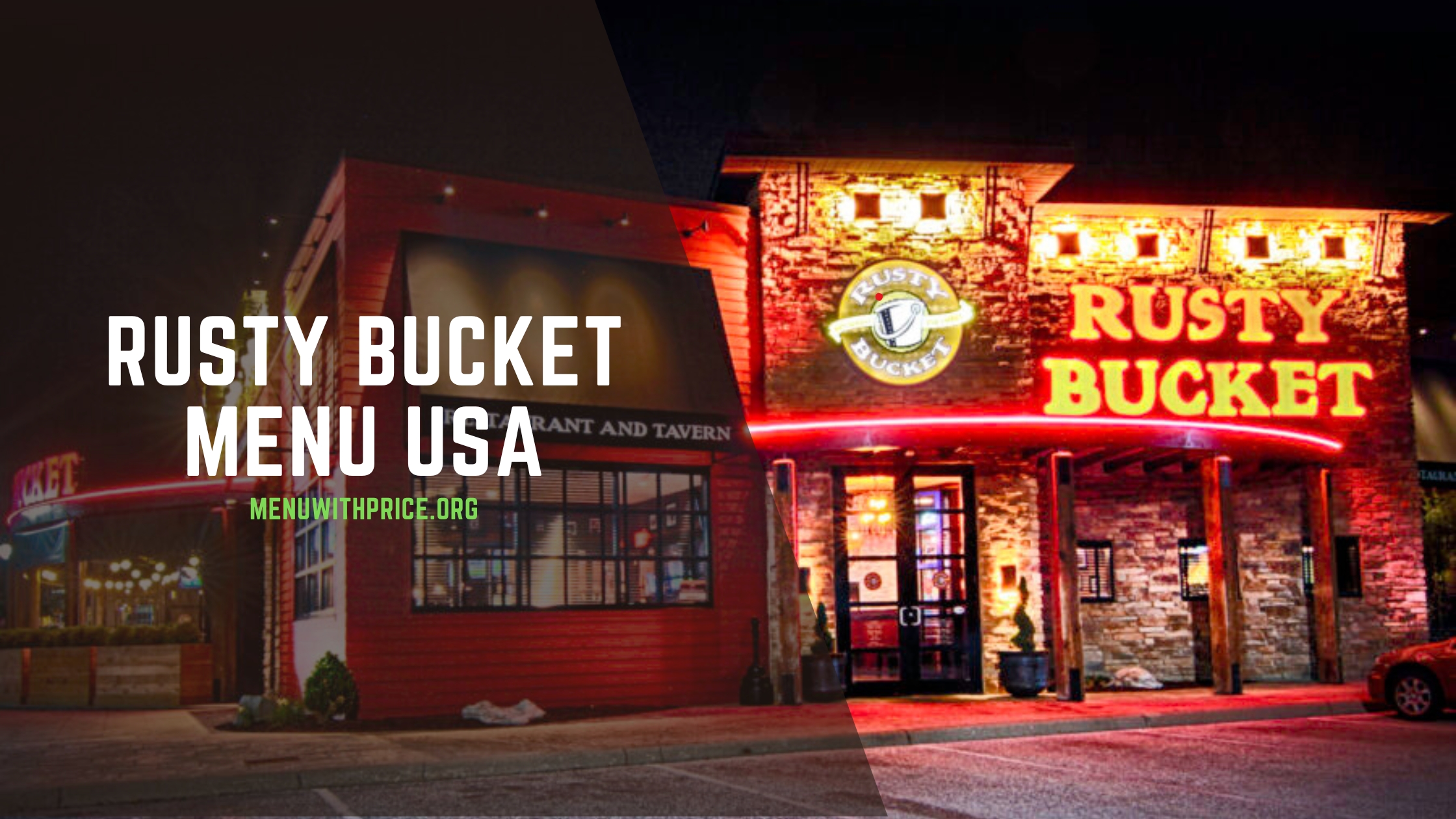 RUSTY BUCKET MENU USA