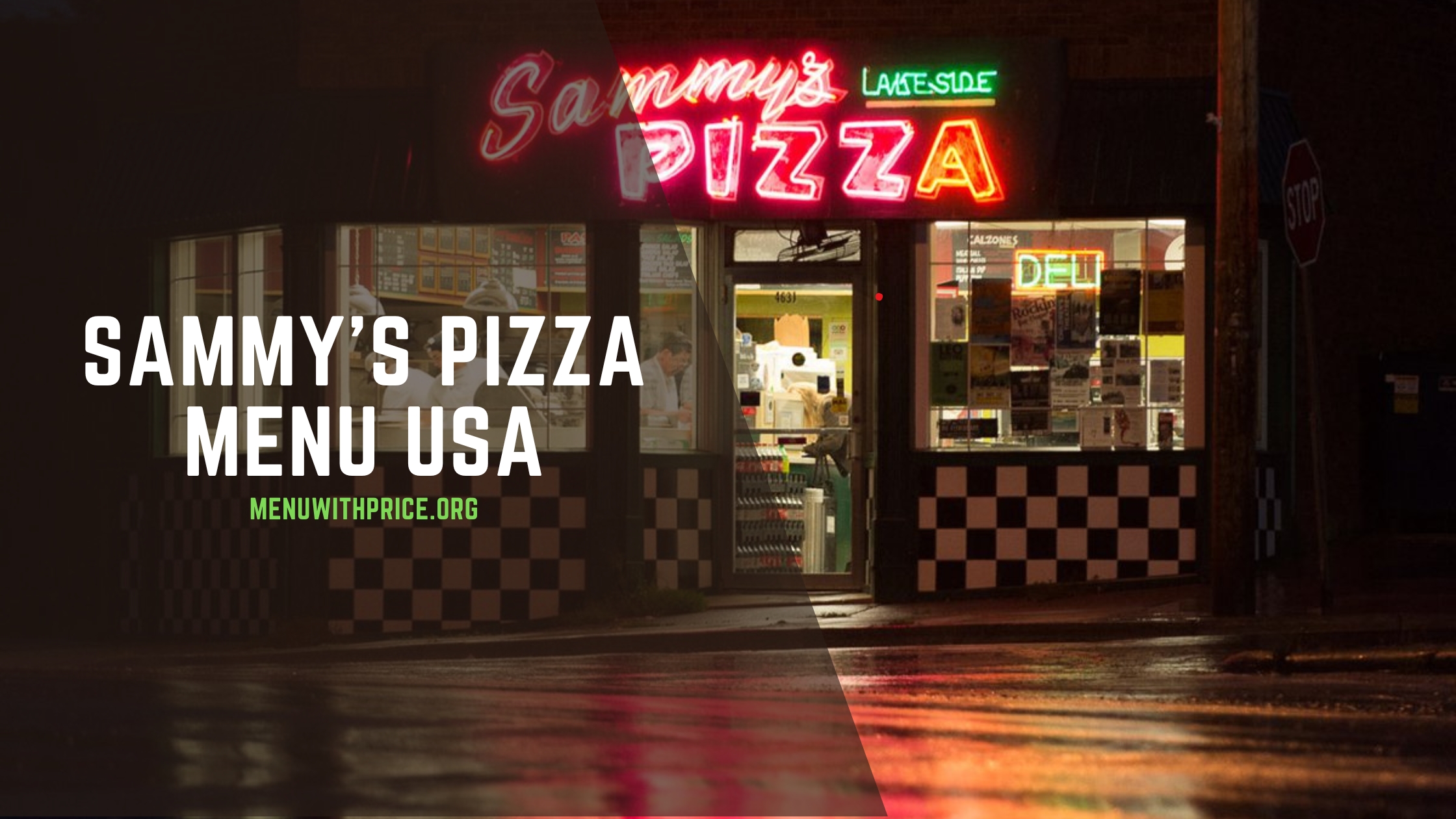 SAMMY'S PIZZA MENU USA